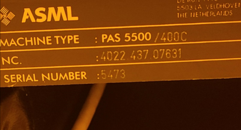 ASML PAS5500/400C